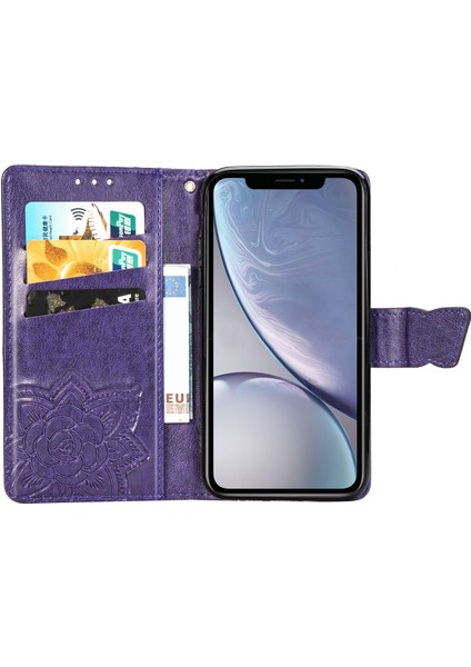 iPhone Xr Kelebek Kanatları Narin Çiçekler Flip Darbeye Deri ile Uyumlu Telefon Kılıfı (Yurt Dışından) fırsatları