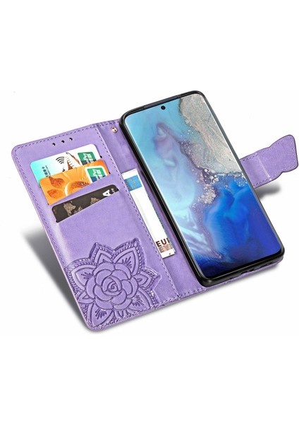 Samsung Galaxy S20 Kelebek Kanatları Narin Çiçekler Flip Darbeye Deri ile Uyumlu Telefon Kılıfı (Yurt Dışından) indirimleri