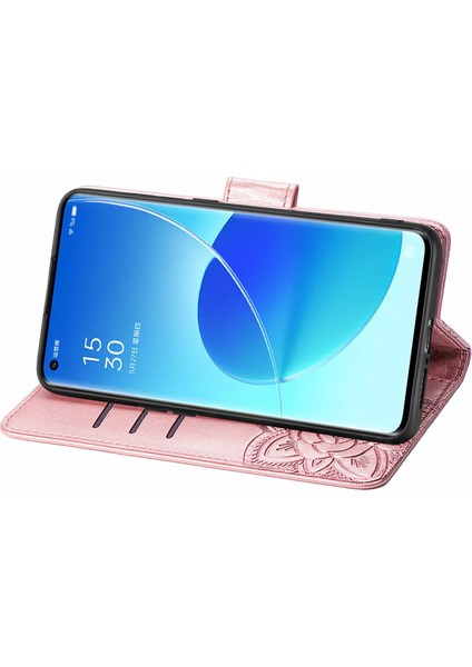 Oppo Reno 6 Pro Plus Kelebek Kanatları Narin Çiçekler Darbeye Deri Telefon Kılıfı (Yurt Dışından) indirimleri