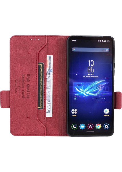 Kart Tutucu Kickstand Kart Ekleme ile Asus Rog Telefon 8 Için Telefon Kılıfı (Yurt Dışından)