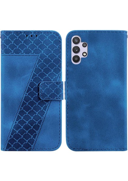 Samsung Galaxy A32 4g Için Pu Deri Kart Yuvası Fonksiyonu Desen Telefon Kılıfı (Yurt Dışından)