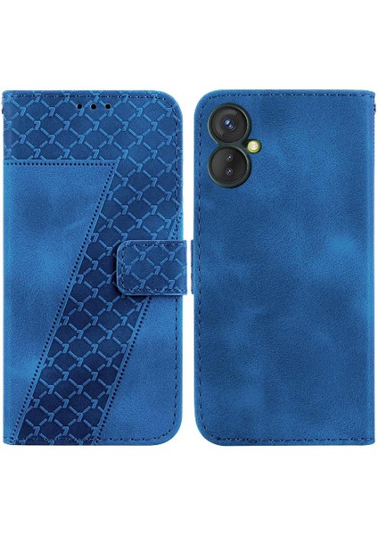 Tecno Spark 9 Pro Kabartmalı Desen Pu Deri Kart Yuvası Için Telefon Kılıfı (Yurt Dışından)