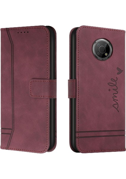 Nokia G300 Flip Folio Cüzdan Için El Kayışı Manyetik Kapatma Pu Telefon Kılıfı (Yurt Dışından) indirimleri