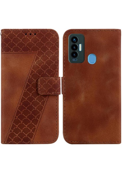 Tecno Camon 18I Kart Yuvası Fonksiyonu Için Flip Folio Cüzdan Telefon Kılıfı (Yurt Dışından)