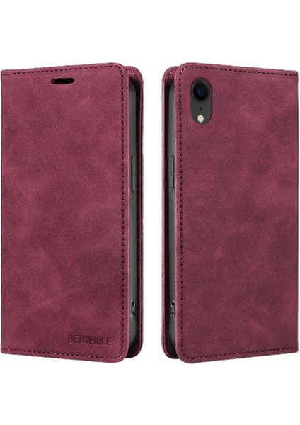 Iphone Xr Için Folio Cüzdan Pu Deri Manyetik Koruyucu Telefon Kılıfı (Yurt Dışından)