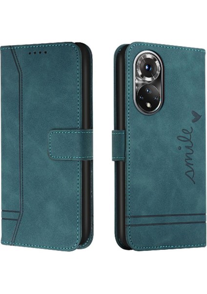 Onur 50 Pro El Kayışı Için Pu Deri Flip Folio Cüzdan Kart Telefon Kılıfı (Yurt Dışından)