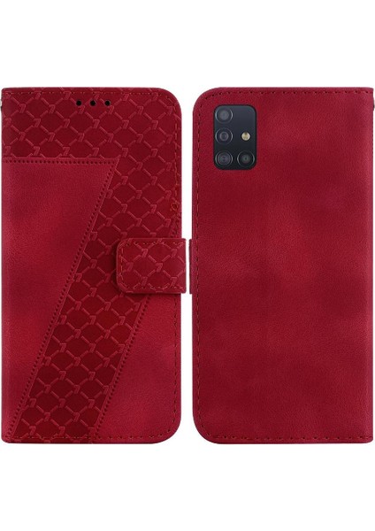Samsung Galaxy A71 5g Kart Yuvası Fonksiyonu Için Kabartmalı Desen Telefon Kılıfı (Yurt Dışından)