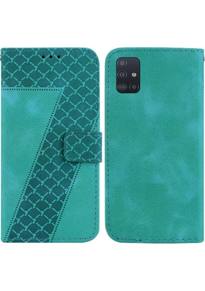 Için Samsung Galaxy A51 4g Kart Yuvası Fonksiyonu Flip Folio Telefon Kılıfı (Yurt Dışından)