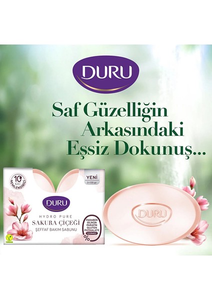 Hydro Pure Sakura Çiçeği Şeffaf Bakım Sabunu 2 x 135 gr x 3 Paket modelleri