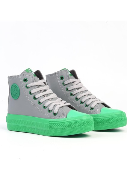 Benetton® | Bn-31125 - 3114 Gri Yesil - Kadın Spor Ayakkabı fiyatları