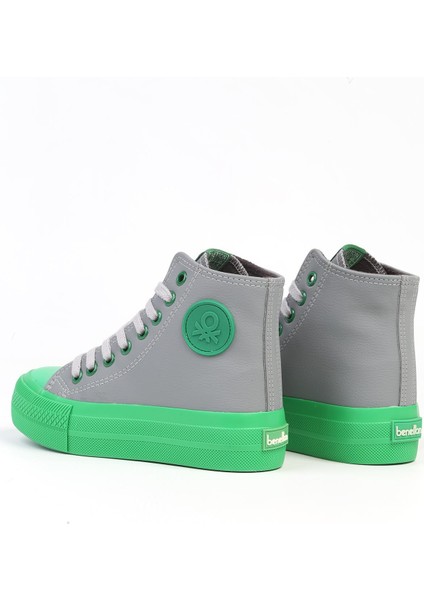 Benetton® | Bn-31125 - 3114 Gri Yesil - Kadın Spor Ayakkabı modelleri