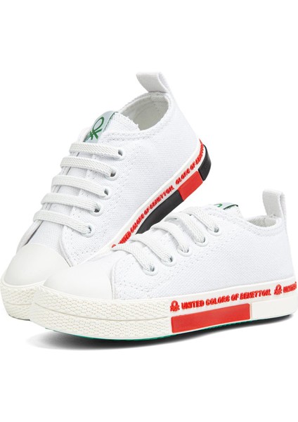 BN-30978- Beyaz Kirmizi - Çocuk Spor Ayakkabı