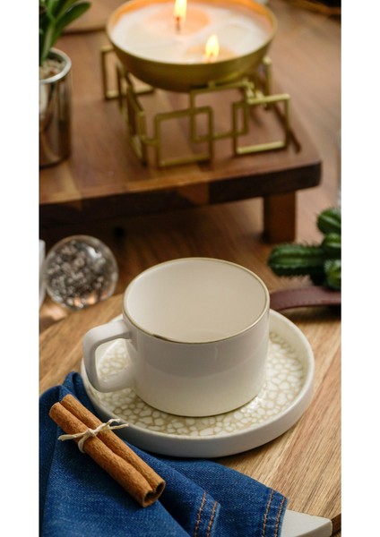 Side Porselen Çay Takımı 4 Parça 2 Kişilik