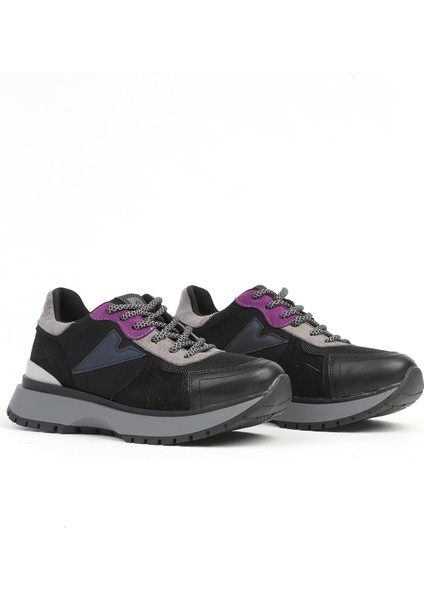 PC-52555 - 3959 Siyah - Kadın Sneaker