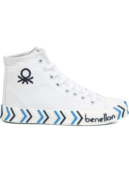 BN-90625- Beyaz Lacivert - Kadın Spor Ayakkabı