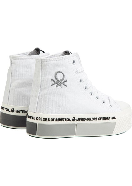 BN-30942 - Beyaz Siyah - Kadın Spor Ayakkabı modelleri