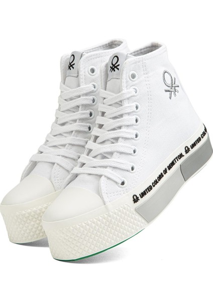 BN-30942 - Beyaz Siyah - Kadın Spor Ayakkabı fırsatları