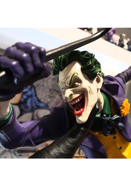 Batman Vs Joker Savaşı Figür Dc Batman ve Joker Kavgası Obje 25CM Büyük Boy