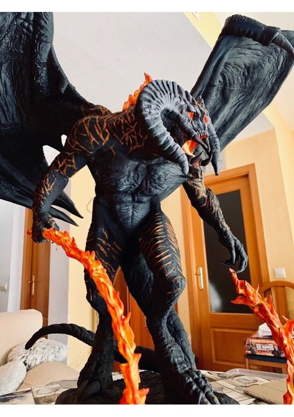 Balrog Yüce Iblis Boyalı Figür 30 cm Yüzüklerin Efendisi Lotr (Dev Boy)