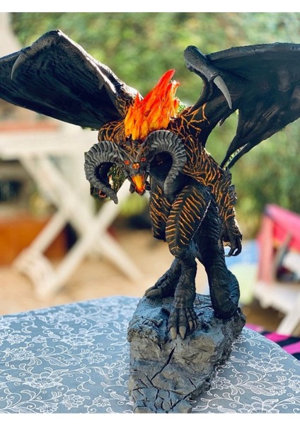 Balrog Yüce Iblis Boyalı Figür 30 cm Yüzüklerin Efendisi Lotr (Dev Boy)