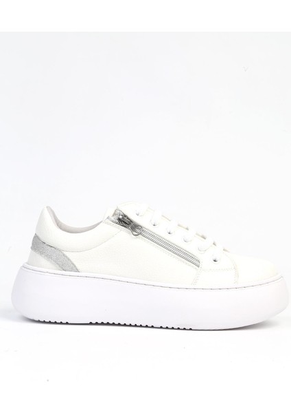 PC-52633 - 3441 Beyaz-Kadın Spor Ayakkabı