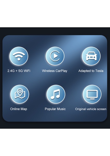 Tesla Kablosuz Carplay Adaptörü Carlinkit T2C Sim Hatsız Model