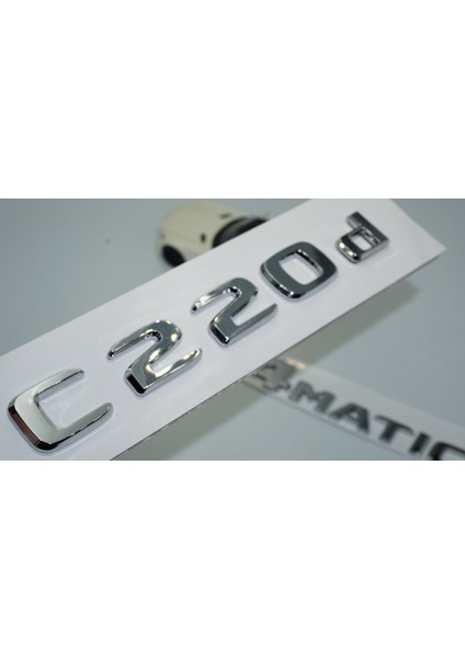 Benz C220D 4matic Bagaj Krom Abs 3m 3D Yazı Logo