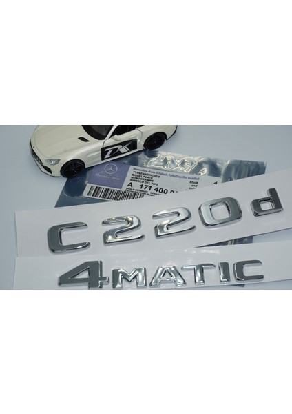 Benz C220D 4matic Bagaj Krom Abs 3m 3D Yazı Logo