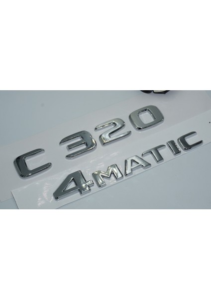 Benz C320 4matic Bagaj Krom Abs 3m 3D Yazı Logo modelleri