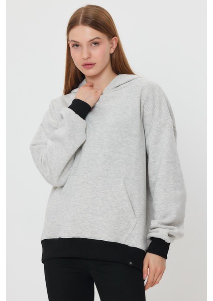 Kangru Cepli Kapişonlu Sweatshirt (E23-00176)