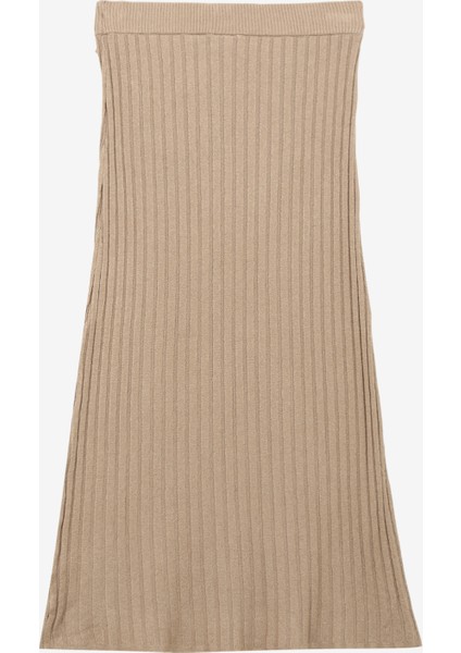 Yüksek Bel Kum Melanj Kadın Midi Etek Nonce fiyatları