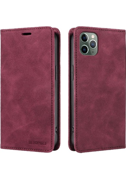 Iphone 11 Için Kılıf Pro Manyetik Folio Cüzdan Koruyucu Pu Deri (Yurt Dışından)