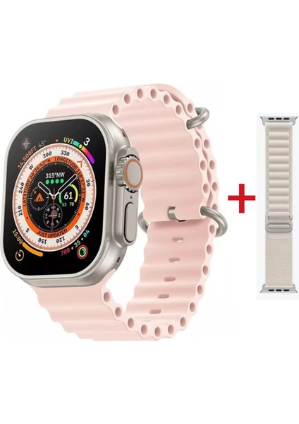 Watch 8 Ultra Pembe Akıllı Saat