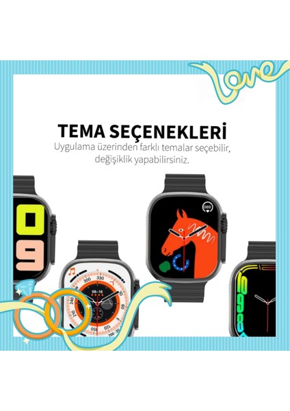 Watch 8 Ultra Pembe Akıllı Saat