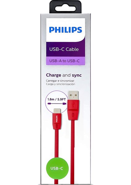 5A 100W Usba To Type-C 1.8 M Hızlı Şarj ve Data Kablosu Kırmızı + Schitec Type-C To Usba 3.1 Otg Dönüştürücü Adaptör