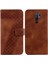 Telefon Kılıfı Için Xiaomi Redmi 9 Kabartmalı Desen Cüzdan Flip Folio Kapak Pu (Yurt Dışından) 1