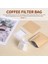 100 Takım Kombinasyonu Kahve Filtre Torbaları ve Kraft Kağıt Kahve Torbası, Taşınabilir Ofis Seyahat Damla Kahve Filtreleri Aletler Set (Yurt Dışından) 5