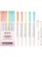 E Stili Kawaii Fosforlu Kalemler Çift Uçlu Candy Color Manga Markers Midliner Pastel Fosforlu Set Kırtasiye (Yurt Dışından) 2