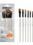 6 Adet Hb 3352 Stili 6 Adet Naylon Saç Ahşap Saplı Suluboya Boya Fırçası Kalem Set Öğrenme Için Diy Yağlı Akrilik Boyama Sanat Boya Fırçaları Malzemeleri (Yurt Dışından) 1