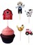 Çiftlik Hayvanları Temalı Kürdan Cupcake Kürdanı Pasta Süsü 10'lu 2