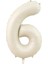 Rakam Folyo Balon 6 Rakamı Krem 76 cm 34 Inc 1