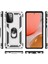 Samsung Galaxy A72 Kılıf Sofya Yüzüklü Silikon Kapak - Gümüş 300099 3