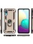 Samsung Galaxy A02 Kılıf Sofya Yüzüklü Silikon Kapak - Gold 300099 3