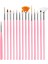 Set 2 Stili Lld Naylon Saç Ahşap Saplı Suluboya Boya Fırçası Kalem Seti Öğrenmek Için Diy Yağlı Akrilik Boyama Sanat Boya Fırçaları Malzemeleri (Yurt Dışından) 1