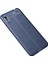 Xiaomi Redmi 9A Kılıf Focus Derili Silikon - Lacivert 300099 2