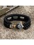 21CM Tarzı Altın Kırmızı Vikings Mjolnir Çekiç Survival Bilezikler Erkekler Paslanmaz Çelik Iskandinav Rune Boncuklu Paracord Halat Bileklik El Yapımı Muska Takı (Yurt Dışından) 3