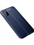 Samsung Galaxy A02S Kılıf Focus Derili Silikon - Lacivert 300099 2