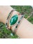 Ayarlanabilir Stil Stone Moda Boncuklu Boho Bilezik Takı El Yapımı Doğal Taşlar Charm Kristal Kübik Zirkon 3 Strands Wrap Bilezikler (Yurt Dışından) 2
