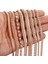 CB01 20C Rose Gold Bilezik Kadın Erkek Kaldırmak Salyangoz Tilki Kuyruğu Venedik Link Zincirleri Bayan Erkek Bilezikler Moda Hediye Cbb1 Için Dolgulu (Yurt Dışından) 5