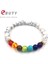 Siyah Tabanca Kaplama Ebuty Doğal Siyah Lav Taş Boncuklu Charms Bilezikler Reiki Çakra Bilezik Şifa Denge Bilezikler Strand Takı (Yurt Dışından) 3